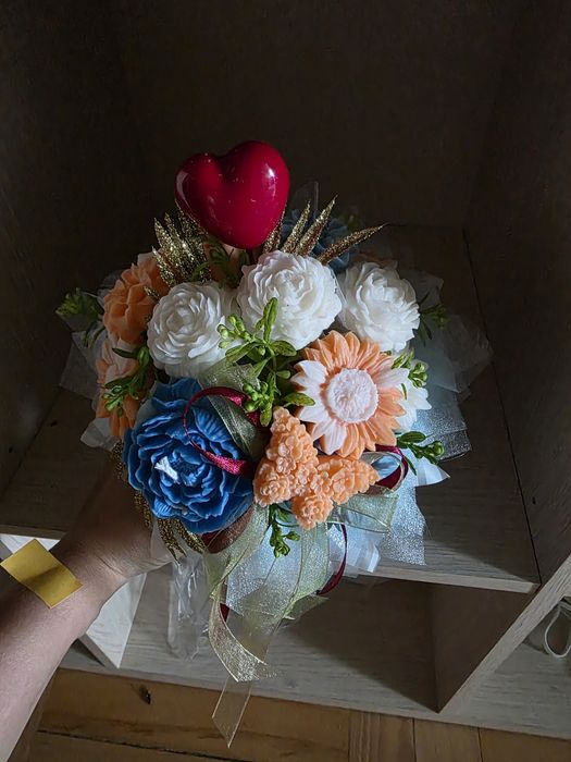 Flower box z świec sojowych