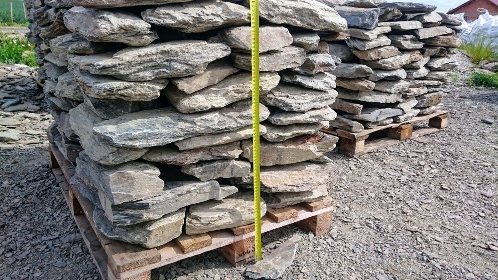 Kamień ogrodowy łupek szarogłazowy na ścieżki, kaskady, oczka, wysyłka