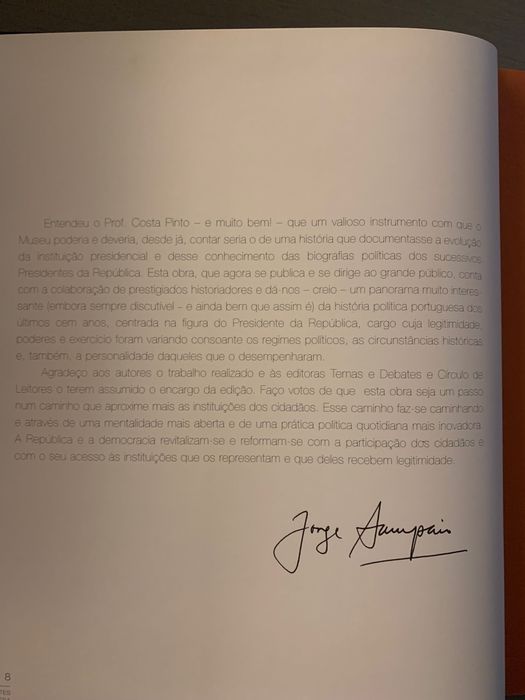LIVRO "OS PRESIDENTES DA REPÚBLICA"