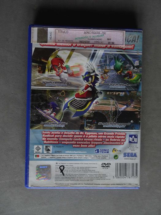 Jogo Playstation 2 PS2 - Sonic Riders