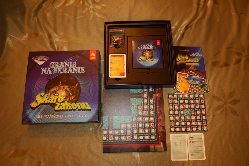 Nowa gra edukacyjna towarzyska interaktywna Skarb Zakonu DVD Trefl