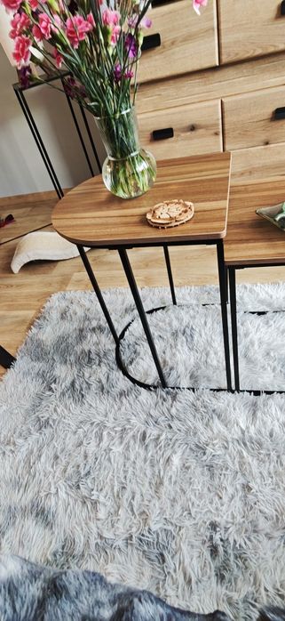 Stolik Style Home LOFT 36 x 40,5 x 55cm Czarny