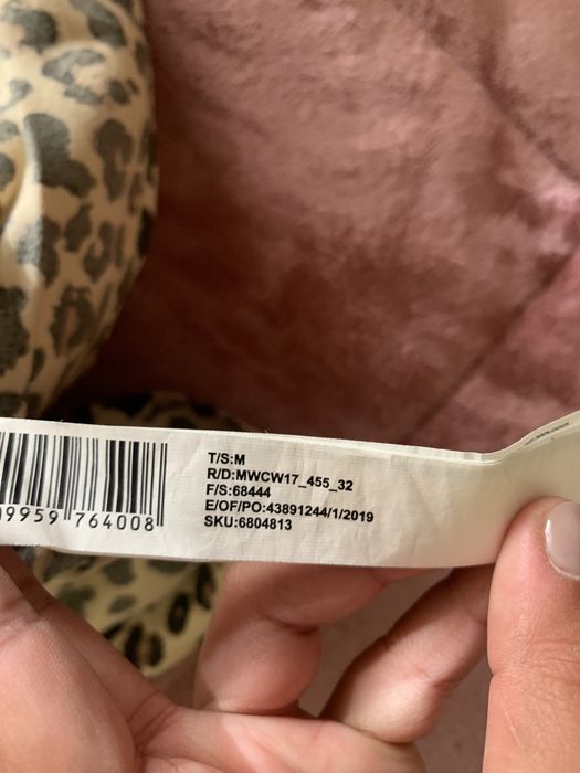 Vestido padrão tigresa “Modalfa” tamanho M sem mangas