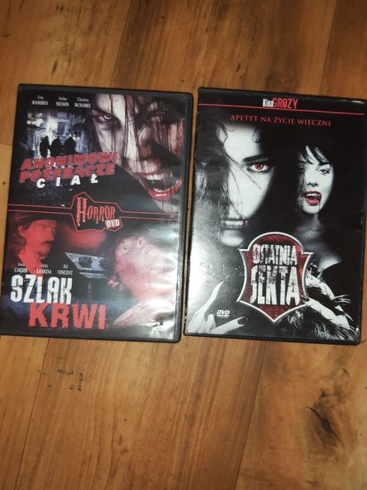 Ostatnia sekta. Anonimowi pożeracze ciał.  Szlak krwi. DVD Horrory