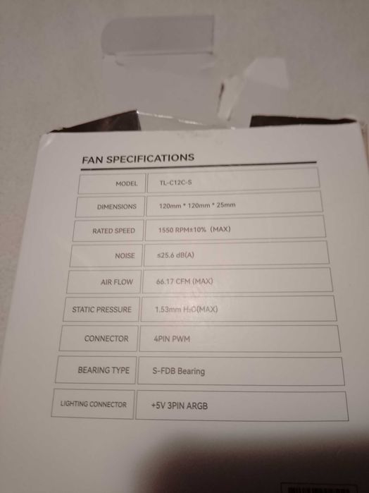 Pack 5 fan TL C12C-S