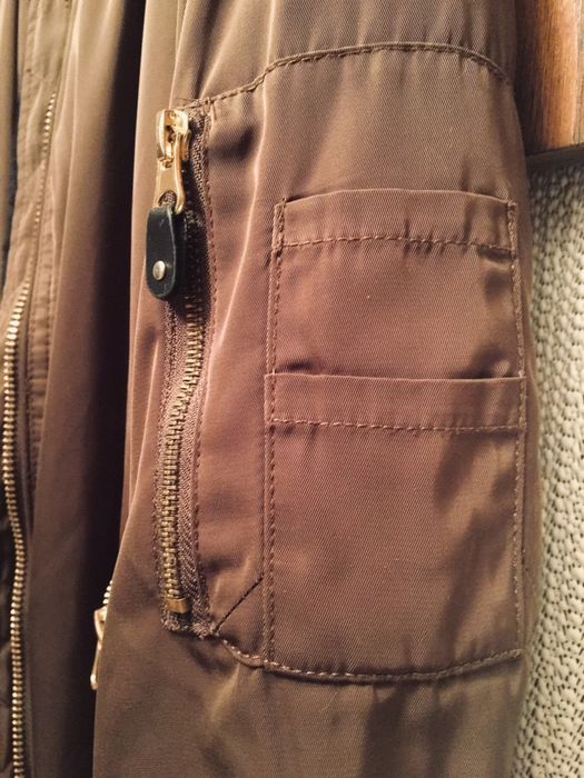 Куртка бомбер PULL & BEAR, на иск.меху, р-р S, б/у, отл.сост.