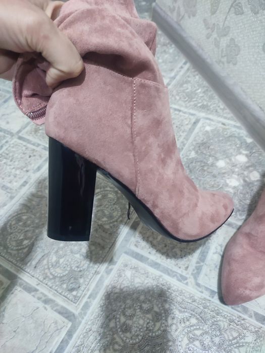 Сапожки замш искусственный