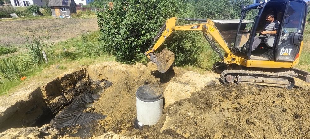 Зовнішня каналізація, септик, послуги мініекскаватора