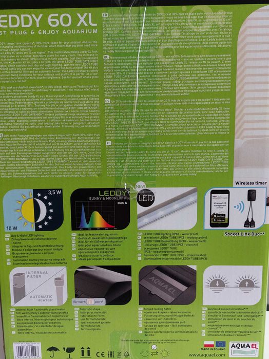 Akwarium Aquael Leddy 60XL 72l
