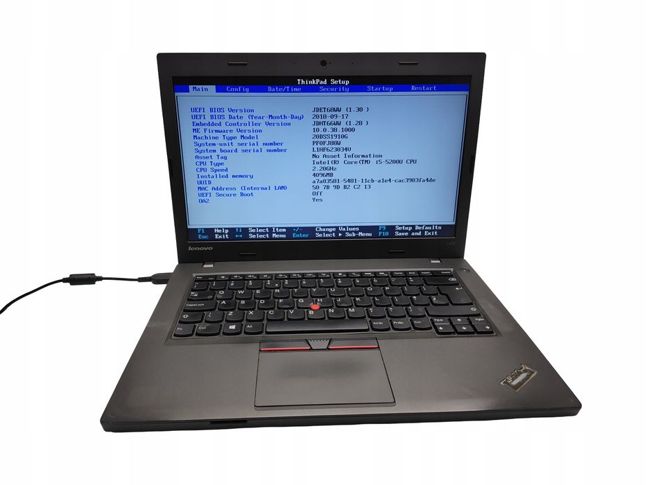 Lenovo ThinkPad L450 i5-5200U 4GB RAM 14" HD BAZA
