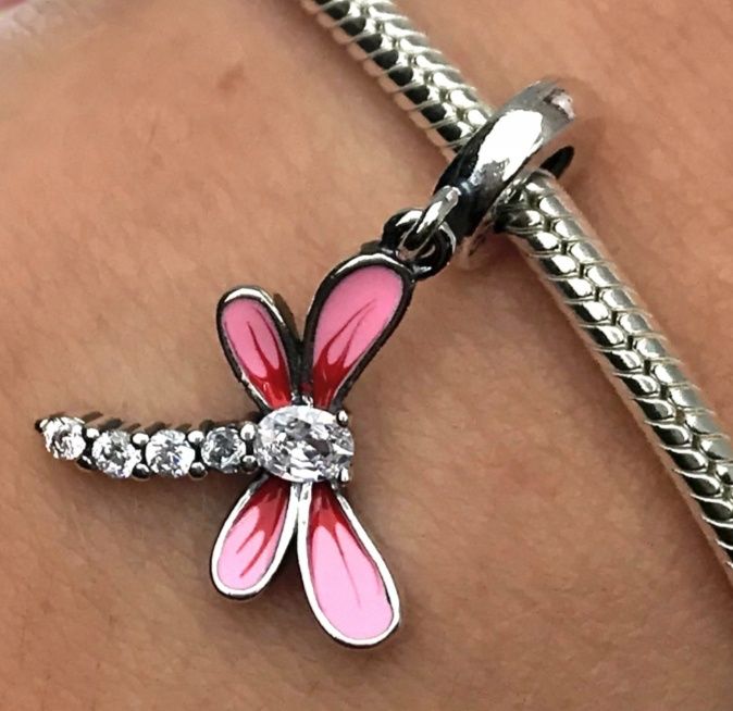 Charms zawieszka ważka srebro