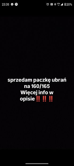 Paczka ubrań 160/165 wzrost