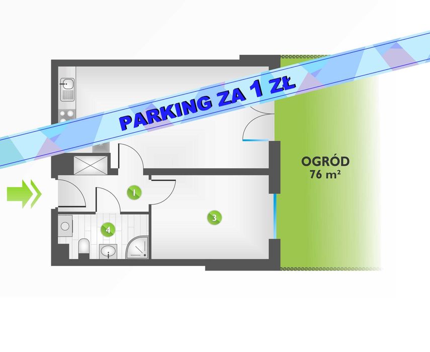 Mieszkanie dwupokojowe, Poznań Piątkowo, rynek pierwotny