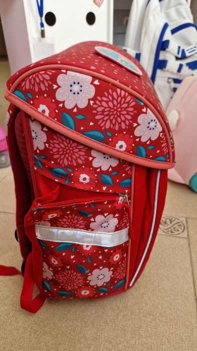 Рюкзак школьный розовый для девочки