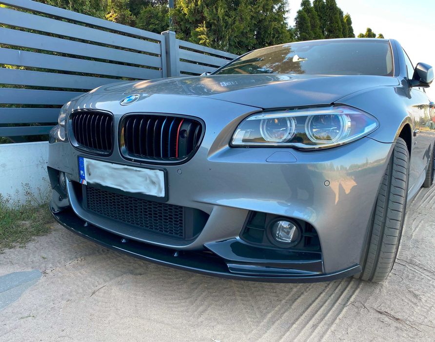 bmw f10 f11 splitter zderzaka przedni dokładka PIANO BLACK M-PAKIET