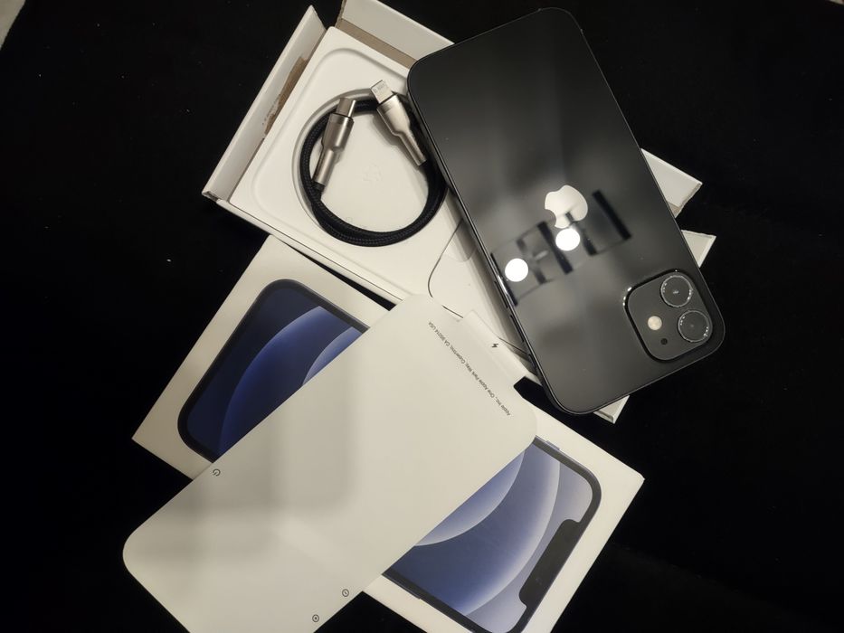iPhone 12 black 128 GB Jak Nowy-bateria 86%