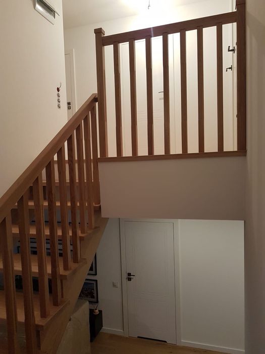 Schody ażurowe dębowe z balustradą Producent Wycena Gratis !