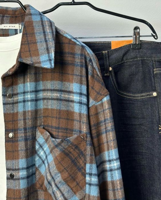 Джинси miss bonbon ,рубашка в клітинку my stat