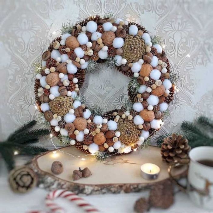Різдвяний вінок, новорічний декор
