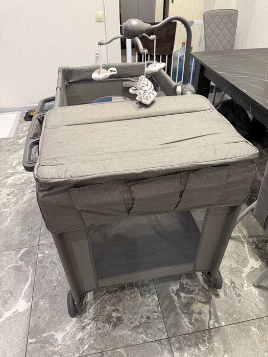 Манеж-ліжко Kinderkraft Joy 2 Grey з аксесуарами