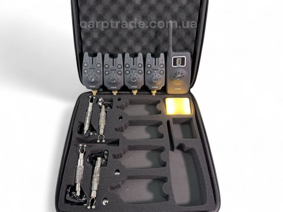 Коропові сигналізатори клювання з свінгерами Hirisi набір 4+1
