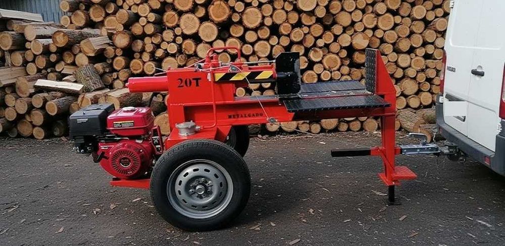 Rachador de lenha motor gasolina 13hp dupla bomba