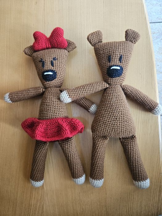 Miś Jasia Fasoli przytulanka na szydełku