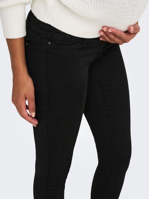Jeansy ciążowe czarne skinny Only M/34