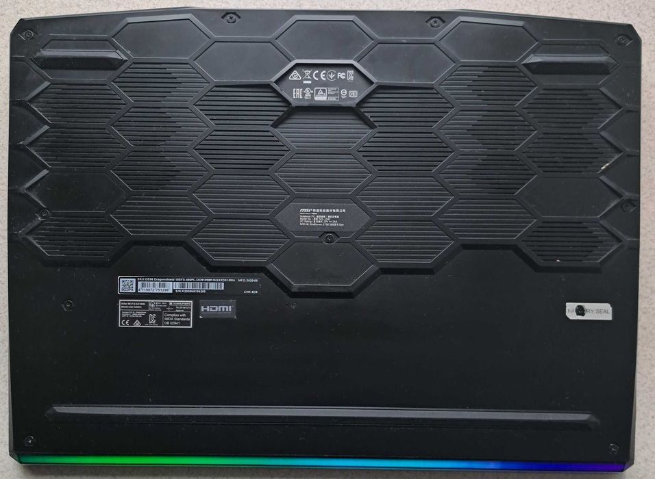 Laptop MSI GE66 Rider Dragonshield