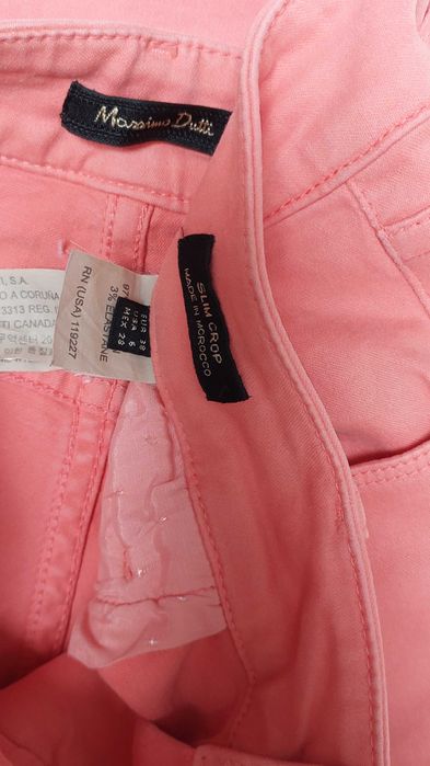Spodnie jeansy koralowe Skinny MASSIMO DUTTI, R. 38