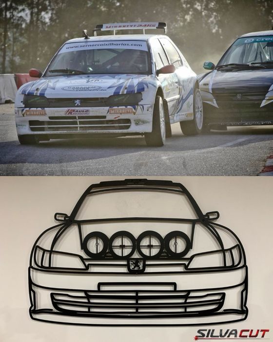 Silhuetas Carros Personalizadas 1metro, Decoração Parede