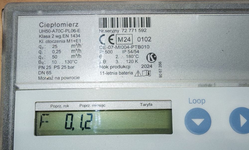 Ultradźwiękowy licznik ciepła Siemens ULTRAHEAT 50 UH50-A70C