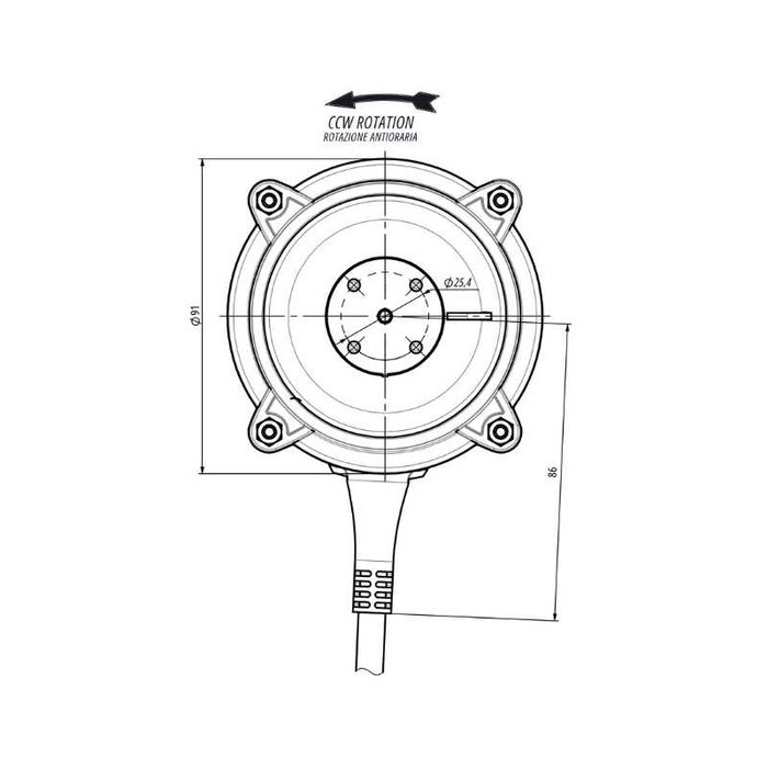 Hydroklimat: Silnik do chłodnic FHA firmy LU-VE ECM C 20-25-2 ELCO