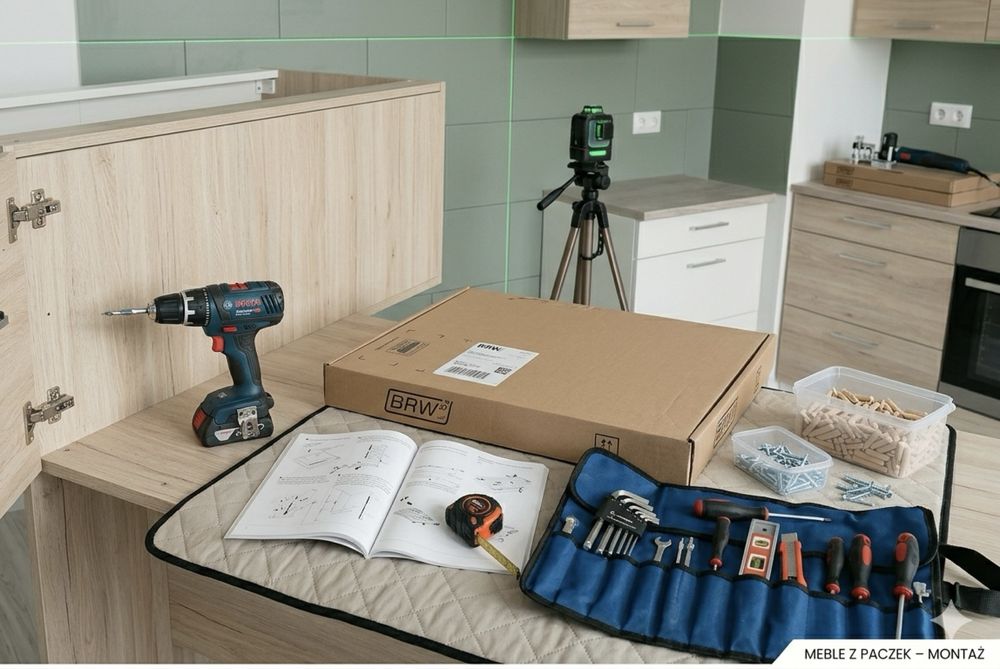 Montaż Kuchni i Mebli z Paczek (IKEA, Agata, BRW)