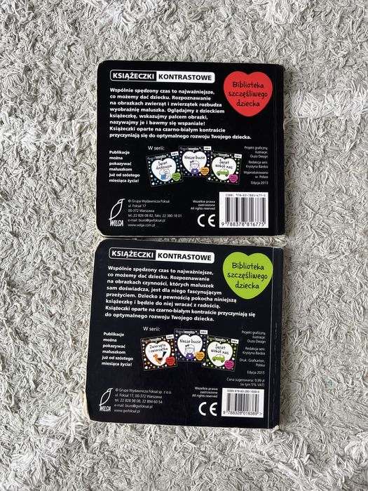 Książeczki kontrastowe 6+