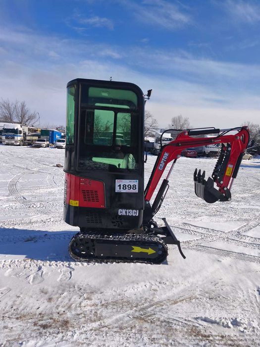 Міні-екскаватор Captok CK13С новий, 13 к.с, бензин, 1000кг, кабіна
