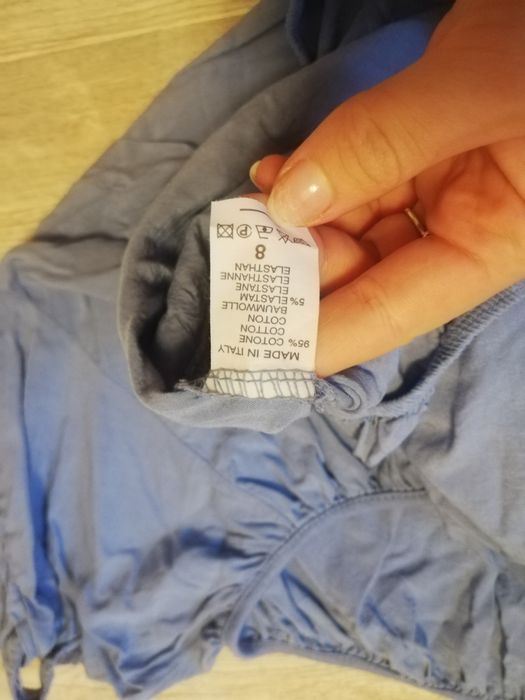 Piękna błękitna bluzeczka 95% bawełna made in Italy