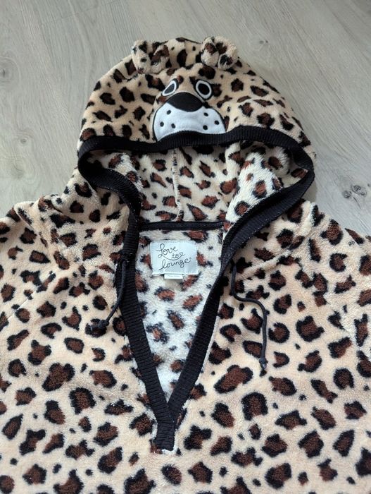 Poncho na plażę panterka cętki unisex