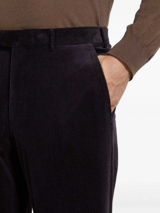 Штани вельветові чорні Ermenegildo Zegna