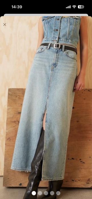 Міді джинсова спідниця Levis