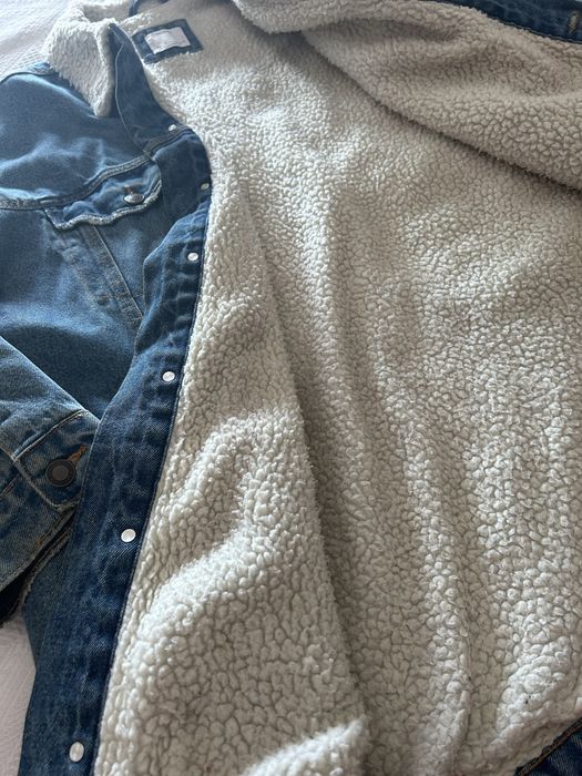 Casaco de ganga comprido quentinho