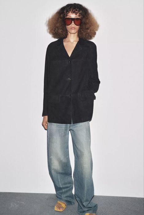 Замшевий піджак куртка Zara Limited edition