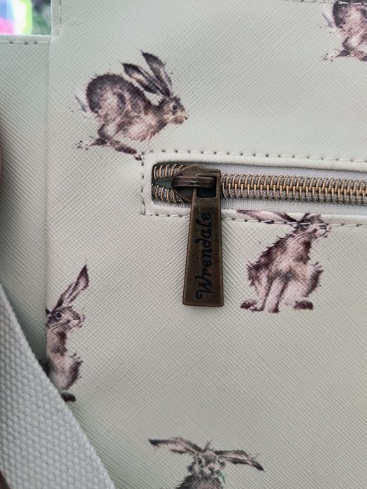 Torebka jasnozielona w króliki Wrendale Designs