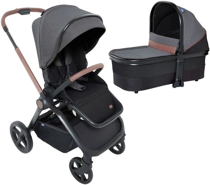 Коляска 2 в 1 Chicco Mysa Темно-сіра