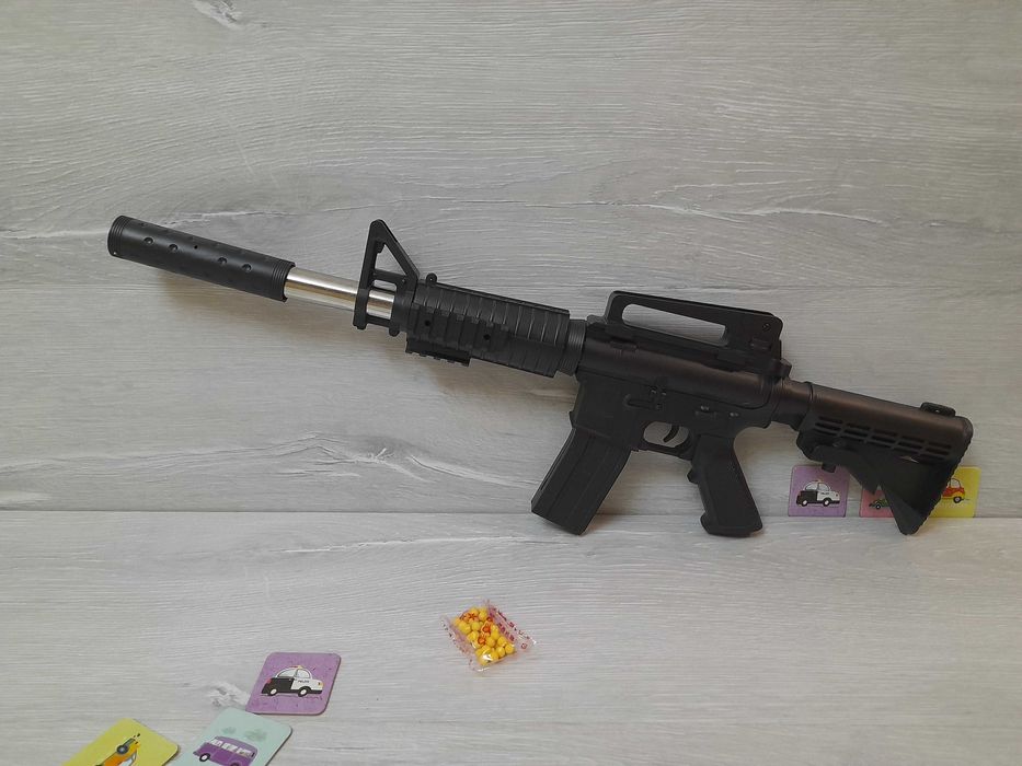 Автомат на пульках, 60см, Арт 777, М-16, винтовка, детский