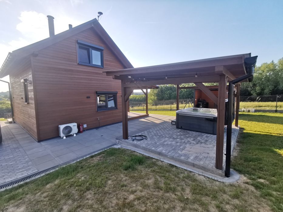 NOWY Domek z jacuzzi na wynajem domek z balia na wyłączność