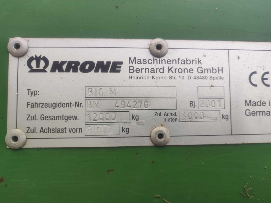 Kosiarka samojezdna KRONE BIG M