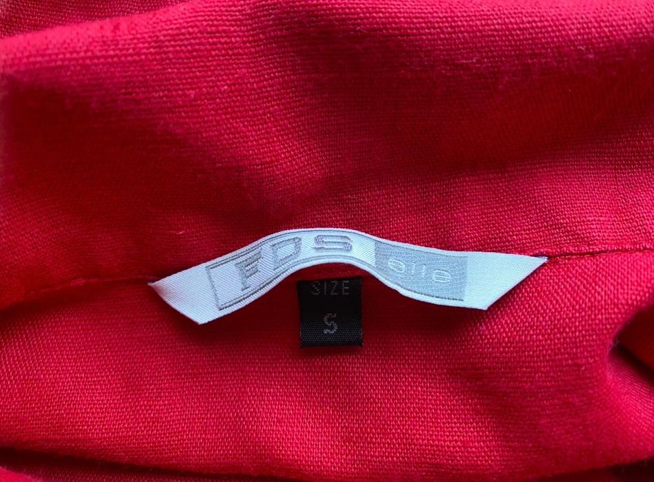 Koszula len czerwona S