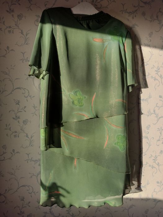 Zestaw, spódnica i bluzka, wieczorowa, bal, wesele, komplet, zielony,