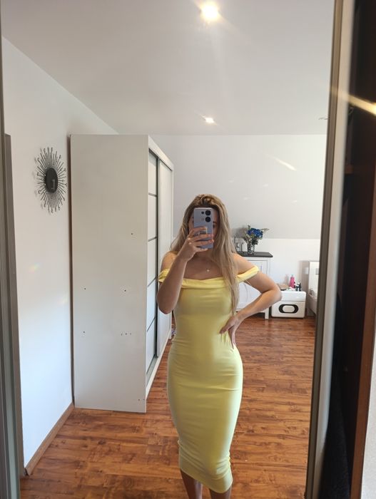 Sukienka nowa hiszpanka sylwester impreza lato midi podkreślająca s